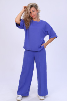 Женский костюм с брюками 59017 (фиолетовый)