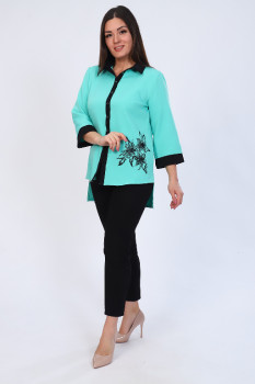 Женская блузка 31701 зеленый