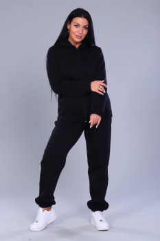 Женский костюм с брюками В-63 черный
