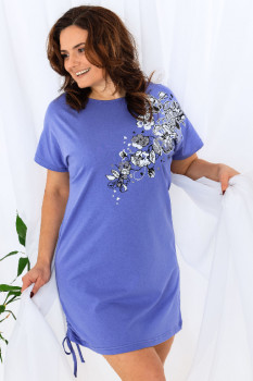 Женская ночная сорочка 21568 синий