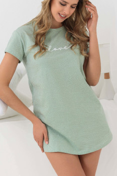 Женская ночная сорочка Сердечко оливковый
