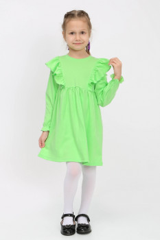 Платье для девочки Облачко зеленый